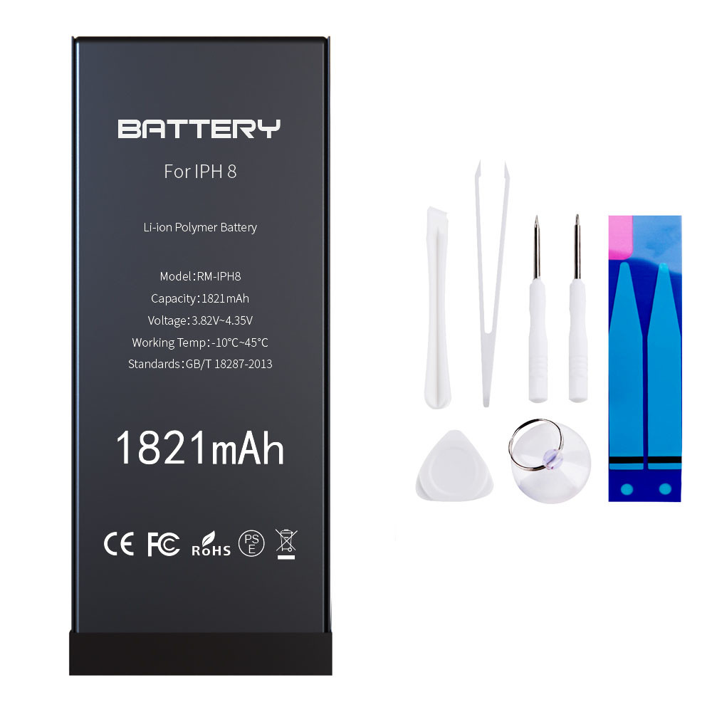 Li-ion Rechargeable Iphone 8 Battery Replacement Full Capacity 1821mAh